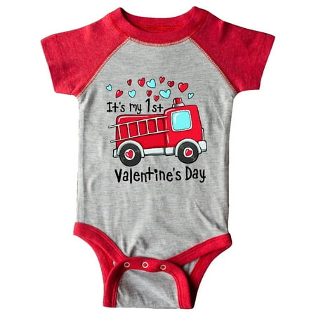 Inktastic It s My 1st Valentine s Day Fire Truck with Cute Dalmatian Gift Baby Boy or Baby Girl Bodysuit
Inktastic It s My 1st Valentine s Day Fire Truck with Cute Dalmatian Gift Baby Boy or Baby Girl Bodysuit