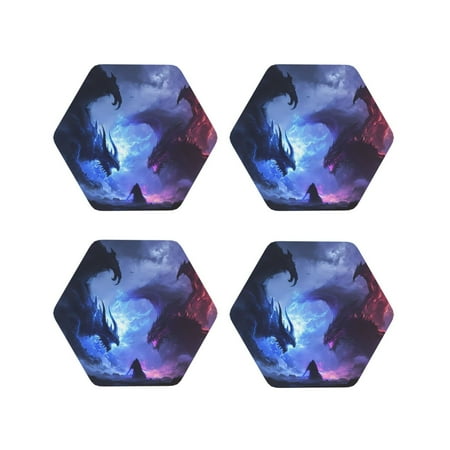 Leather Coasters with Heat-resistant for Drinks Red and Blue Fire Dragon -标题2 Hexagon
Leather Coasters with Heat-resistant for Drinks Red and Blue Fire Dragon -标题2 Hexagon