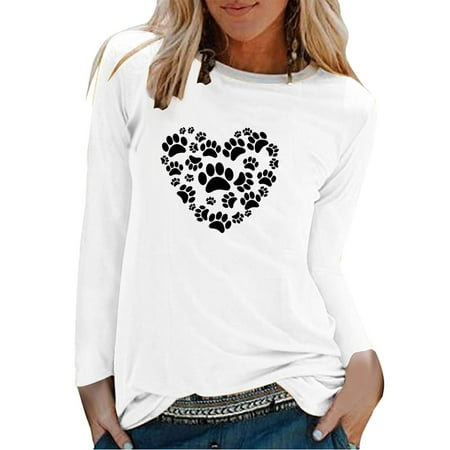Inkach Womens Bears Paw Love Pattern Tupper Garment