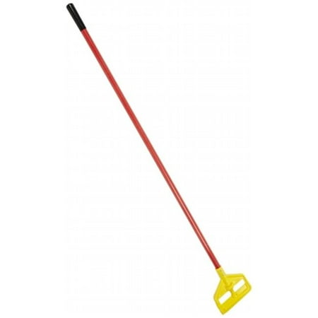 Invader Wet Mop Handle Fiberglass Plastic Head Red