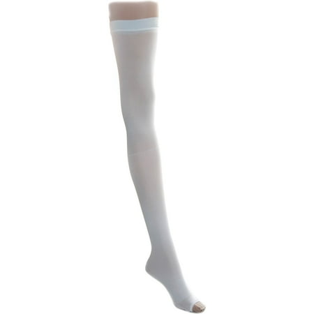 

Medline EMS 15mmHg Thigh High Anti-Embolism Stockings White Large Regular Length 6 Pair/Box