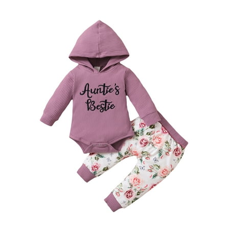 xingqing Newborn Infant Baby Girl Clothes Auntie s Bestie Long Sleeve Romper Bodysuit+Flower Print Pants Hat Headband Outfits Purple 12-18 Months
xingqing Newborn Infant Baby Girl Clothes Auntie s Bestie Long Sleeve Romper Bodysuit+Flower Print Pants Hat Headband Outfits Purple 12-18 Months