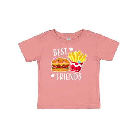 Inktastic Best Friends Burger and Fries Gift Baby Boy or Baby Girl T-Shirt