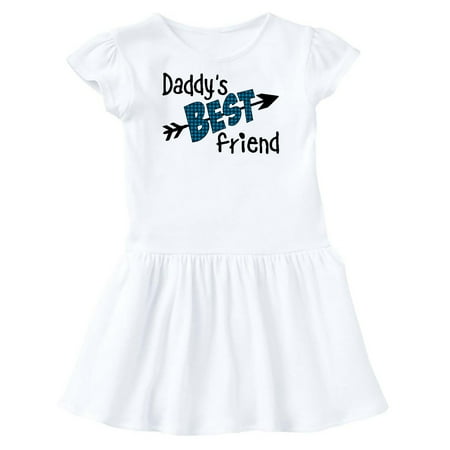 Inktastic Daddy s Best Friend- Arrow and Plaid Letters Gift Toddler Girl Dress