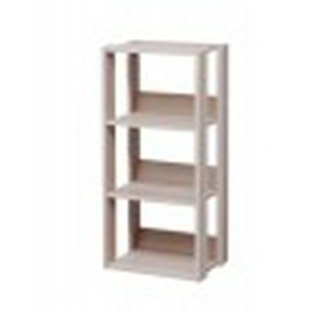 IRIS Mado 3-Shelf Open Wood Shelving Unit, Light Brown