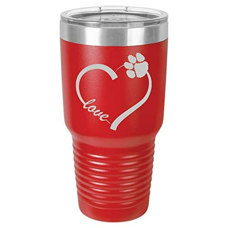 Tumbler Stainless Steel Vacuum Insulated Travel Mug Love Heart Paw Animals (Red 30 oz)
Tumbler Stainless Steel Vacuum Insulated Travel Mug Love Heart Paw Animals (Red 30 oz)