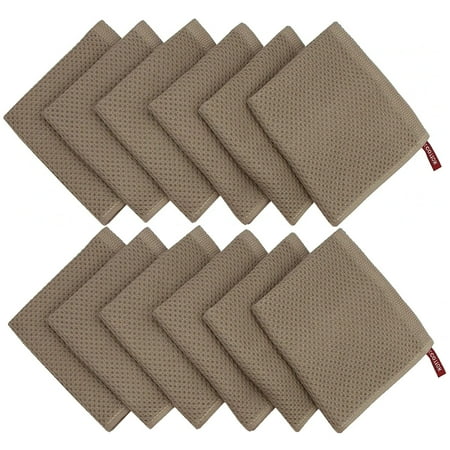 100% Cotton Waffle Weave Kitchen Dish Cloths Ultra Soft Absorbent Quick Drying Dish Towels 12x12 Inches 12-Pcs Coffee
100% Cotton Waffle Weave Kitchen Dish Cloths Ultra Soft Absorbent Quick Drying Dish Towels 12x12 Inches 12-Pcs Coffee