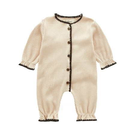 Glookwis Newborn Infant Baby Girl Sleepwear Loungewear Toddler Cotton Rompers Solid Jumpsuits Onesie Button Pajamas
Glookwis Newborn Infant Baby Girl Sleepwear Loungewear Toddler Cotton Rompers Solid Jumpsuits Onesie Button Pajamas