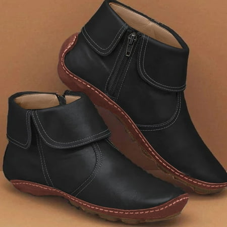 ERTUTUYI Boots Leather Flats Ankle Non-Slip Womens Fashion Zipper Toe Round Shoes Casual women s boots Black 36
ERTUTUYI Boots Leather Flats Ankle Non-Slip Womens Fashion Zipper Toe Round Shoes Casual women s boots Black 36