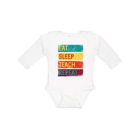 Inktastic Teacher Eat Sleep Teach Repeat Boys or Girls Long Sleeve Baby Bodysuit
Inktastic Teacher Eat Sleep Teach Repeat Boys or Girls Long Sleeve Baby Bodysuit