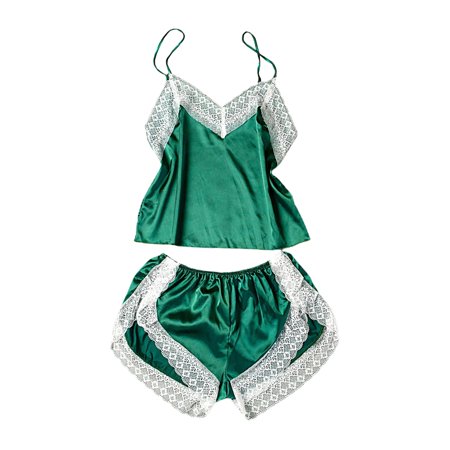 DejavYOU Lingerie for Women Lace Female Sling Shorts Lace Trim Two Piece Home Service Homewear Pajamas Set
DejavYOU Lingerie for Women Lace Female Sling Shorts Lace Trim Two Piece Home Service Homewear Pajamas Set