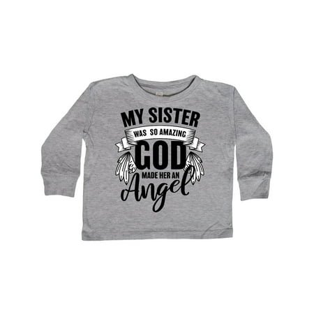 Inktastic My Sister Was So Amazing God Made Her an Angel Gift Toddler Boy or Toddler Girl Long Sleeve T-Shirt
Inktastic My Sister Was So Amazing God Made Her an Angel Gift Toddler Boy or Toddler Girl Long Sleeve T-Shirt