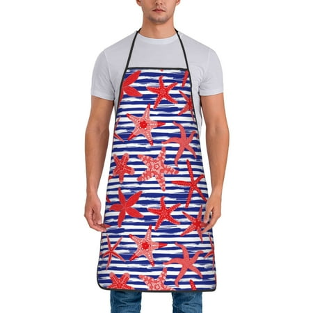 Chef Aprons for Men and Women - Sea Stars Oil-Resistant Bib Aprons for Cooking Waterproof BBQ Grilling Kitchen Aprons Gifts for Women and Men
Chef Aprons for Men and Women - Sea Stars Oil-Resistant Bib Aprons for Cooking Waterproof BBQ Grilling Kitchen Aprons Gifts for Women and Men
