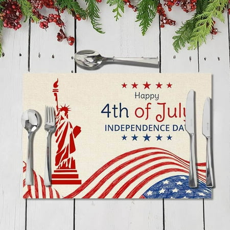 Home Decor 2PC Independence Day Star Placemats American Flag Patriotic Decorative Placemats For Dinner Parties
Home Decor 2PC Independence Day Star Placemats American Flag Patriotic Decorative Placemats For Dinner Parties