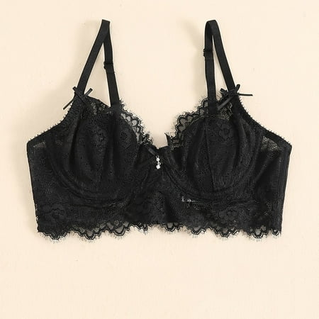 Floral Lace Unlined Bra Comfort & Breathable Bow Elastic Everyday Bra For Valentines Gifts Women‘s Underwear & Lingerie
Floral Lace Unlined Bra Comfort & Breathable Bow Elastic Everyday Bra For Valentines Gifts Women‘s Underwear & Lingerie