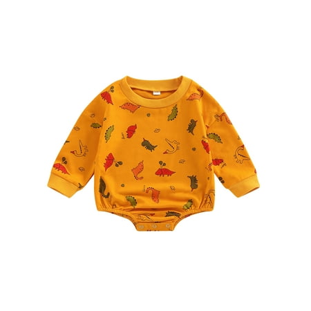 Sunisery Baby Girls Boys Dinosaur Print Romper Crew Neck Long Sleeve Bodysuit Jumpsuits 3-24 Months
Sunisery Baby Girls Boys Dinosaur Print Romper Crew Neck Long Sleeve Bodysuit Jumpsuits 3-24 Months