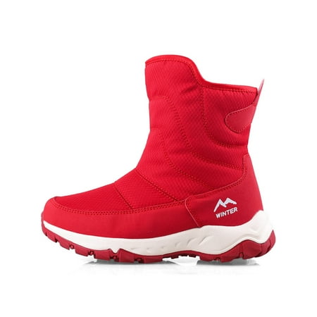 Zodanni Women Comfort Booties Casual Zip Up Snow Boots Non-Slip Lightweight Solid Winter Warm Shoe Red 8
Zodanni Women Comfort Booties Casual Zip Up Snow Boots Non-Slip Lightweight Solid Winter Warm Shoe Red 8