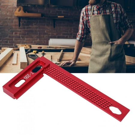 ACOUTO 200mm / 7.9 Inch Hole Ruler T-200 Accurant Wear‑Resistant T‑shaped Ruler Aluminum Alloy Woodworking Ruler Red
ACOUTO 200mm / 7.9 Inch Hole Ruler T-200 Accurant Wear‑Resistant T‑shaped Ruler Aluminum Alloy Woodworking Ruler Red