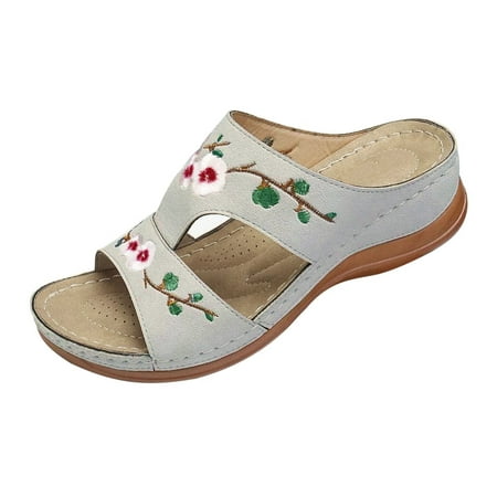 Sandals For Women Summer Summer Ladies Fashion Wedge Heel Embroidery Flower Sandals Womens Shoes Stylish Shoes
Sandals For Women Summer Summer Ladies Fashion Wedge Heel Embroidery Flower Sandals Womens Shoes Stylish Shoes