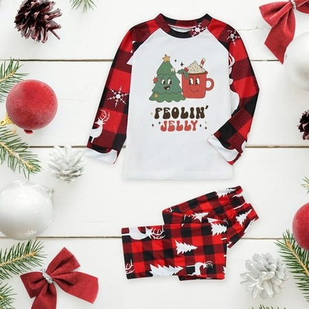 ERTUTUYI Kid Sleepwear For Christmas Family Matching Pajamas Cute Big Headed Deer Print Pjs Plaid Long Sleeve Tops And Pants Soft Casusal Holiday Sleepwear White 90
ERTUTUYI Kid Sleepwear For Christmas Family Matching Pajamas Cute Big Headed Deer Print Pjs Plaid Long Sleeve Tops And Pants Soft Casusal Holiday Sleepwear White 90