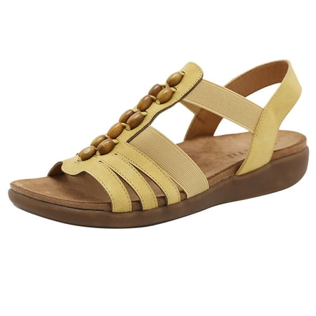 YUHAOTIN Cute Sandals for Women Dressy Back Strap Sandals Summer New Pattern Fashion Beaded Vintage Bohemian Sandals Comfortable Flat Bottoms Slip on Beach Shoes Cute Sandals with Back Strap
YUHAOTIN Cute Sandals for Women Dressy Back Strap Sandals Summer New Pattern Fashion Beaded Vintage Bohemian Sandals Comfortable Flat Bottoms Slip on Beach Shoes Cute Sandals with Back Strap