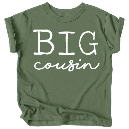 Big Cousin T-Shirts for Toddler and Youth Fun Family Outfits White on Military Green Shirt 12 Months
Big Cousin T-Shirts for Toddler and Youth Fun Family Outfits White on Military Green Shirt 12 Months