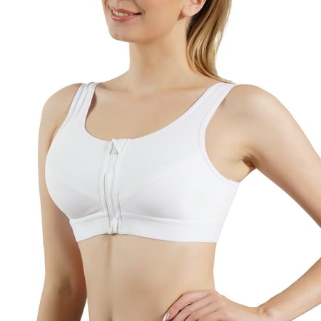 Eleady Front Closure Sport Bras Wirefree with Zipper Full Coverage Bra Womens No Padding Cross Back Support Tops(White 3X-Large)
Eleady Front Closure Sport Bras Wirefree with Zipper Full Coverage Bra Womens No Padding Cross Back Support Tops(White 3X-Large)