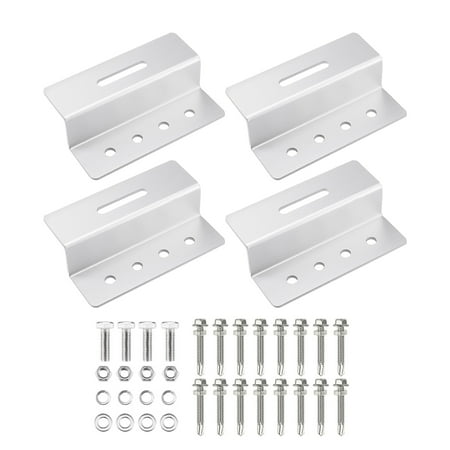 RABBITH 4 Pcs Z-Shape Solar Panel Brackets Fixing Kit Solar Panel Holder Corrosion-Free
RABBITH 4 Pcs Z-Shape Solar Panel Brackets Fixing Kit Solar Panel Holder Corrosion-Free