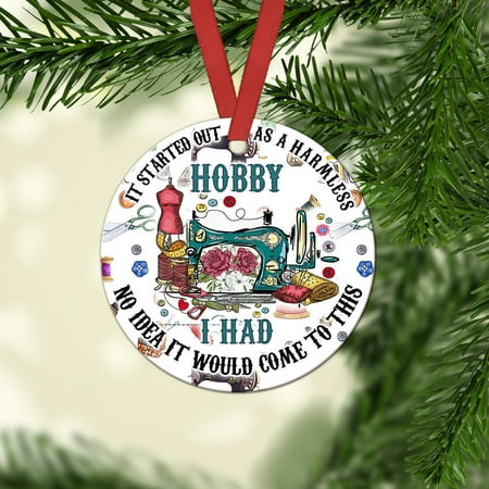 2Pcs Sewing Not A Normal Hobby Decoration Pendant Christmas Circle Ornament
2Pcs Sewing Not A Normal Hobby Decoration Pendant Christmas Circle Ornament