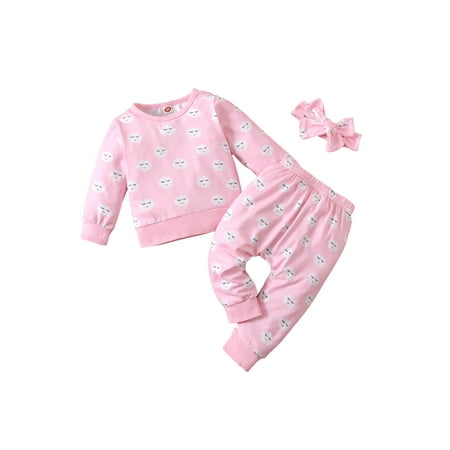 Newborn Infant Baby Girl Cute Outfits Cartoon Print Long Sleeve Pullover Tops Long Pants Headband
Newborn Infant Baby Girl Cute Outfits Cartoon Print Long Sleeve Pullover Tops Long Pants Headband