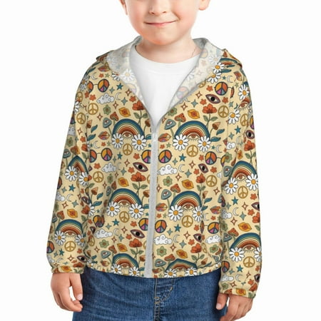 Gaeub 70s Hippie Style Print Athletic Sun Protection Hoodie for Kids Long Sleeve Outdoor UV Shirt Running Fishing Top for Boys Girls-4 Years
Gaeub 70s Hippie Style Print Athletic Sun Protection Hoodie for Kids Long Sleeve Outdoor UV Shirt Running Fishing Top for Boys Girls-4 Years