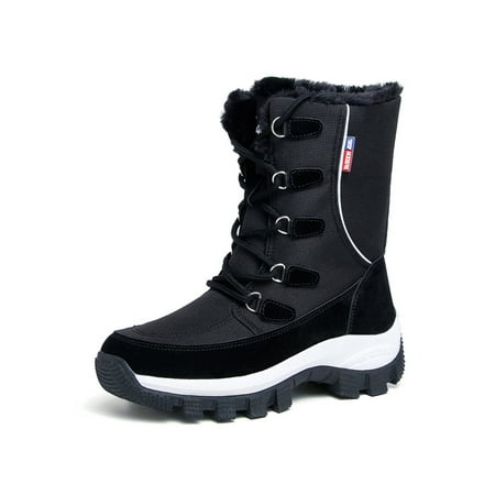 Woobling Women Hiking Booties Lace Up Winter Boot Mid Calf Snow Boots Sports Waterproof Bootie Warm Outdoor Shoes Plush Lined Slip Resistant Black 5
Woobling Women Hiking Booties Lace Up Winter Boot Mid Calf Snow Boots Sports Waterproof Bootie Warm Outdoor Shoes Plush Lined Slip Resistant Black 5