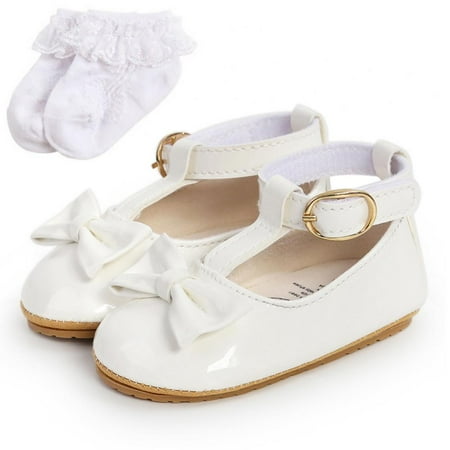Female Baby Pu Leather Shoes + Socks Wedding Mary Jane Flat Shoes Infant And Newborn Shoes 0-18M
Female Baby Pu Leather Shoes + Socks Wedding Mary Jane Flat Shoes Infant And Newborn Shoes 0-18M