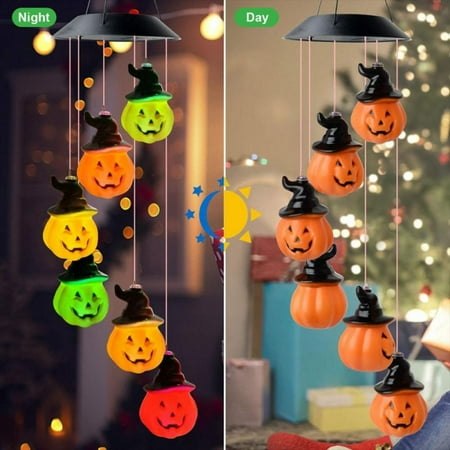 Pretty Comy Halloween Wind Chime Light Solar Colorful LED Wind Chime for Garden Halloween Decor Pumpkin/skull Solar Wind Chimes Halloween Outdoor Decoration
Pretty Comy Halloween Wind Chime Light Solar Colorful LED Wind Chime for Garden Halloween Decor Pumpkin/skull Solar Wind Chimes Halloween Outdoor Decoration
