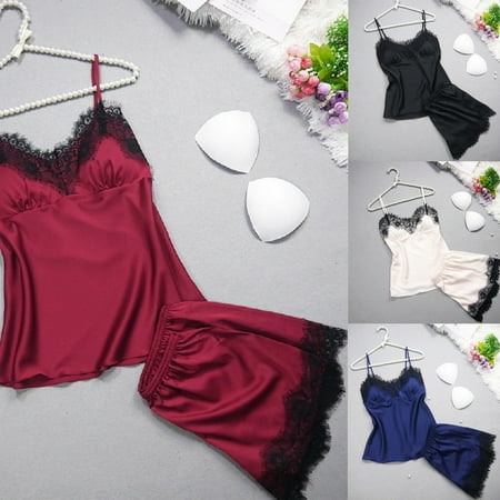 Newest 2pcs Women Sexy Satin Lace Sleepwear Babydoll Lingerie Nightdress Pajamas Set
Newest 2pcs Women Sexy Satin Lace Sleepwear Babydoll Lingerie Nightdress Pajamas Set