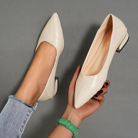 WOXINDA Ladies Shoes Fashion Thick Heel Comfortable Pointed Toe Slip-on Casual Shoes
WOXINDA Ladies Shoes Fashion Thick Heel Comfortable Pointed Toe Slip-on Casual Shoes