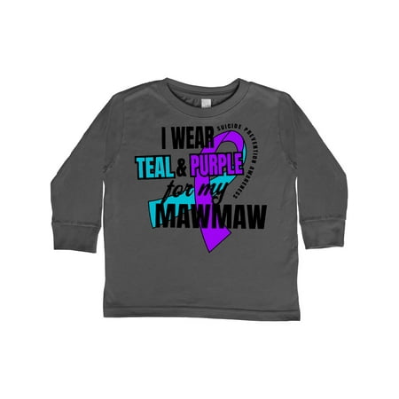 Inktastic Suicide Prevention I Wear Teal and Purple for My Mawmaw Gift Toddler Boy or Toddler Girl Long Sleeve T-Shirt
Inktastic Suicide Prevention I Wear Teal and Purple for My Mawmaw Gift Toddler Boy or Toddler Girl Long Sleeve T-Shirt