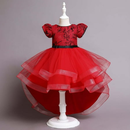KONBECA Toddler Girls Princess Dress Little Girls Party Wedding Dress Bow Tie Lace Flowers Mesh Tufted Dress Kids Pageant Flower Girl Sleeveless Dress Birthday Gifts for Girls Red (9-10 Years)
KONBECA Toddler Girls Princess Dress Little Girls Party Wedding Dress Bow Tie Lace Flowers Mesh Tufted Dress Kids Pageant Flower Girl Sleeveless Dress Birthday Gifts for Girls Red (9-10 Years)