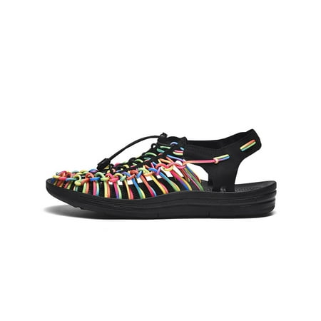 Sanviglor Womens Sandals Braided Beach Sandal Drawstring Walking Shoe Vacations Adjustable Breathable Casual Shoes Fashion Closed Toe Black Colorful 9
Sanviglor Womens Sandals Braided Beach Sandal Drawstring Walking Shoe Vacations Adjustable Breathable Casual Shoes Fashion Closed Toe Black Colorful 9