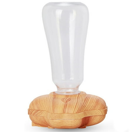 Water Bottle Humidifier USB Silent Mist Diffuser Light Wood Grain