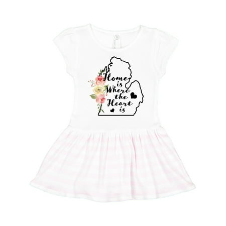 Inktastic Michigan Home is Where the Heart is with Watercolor Floral Gift Toddler Girl Dress
Inktastic Michigan Home is Where the Heart is with Watercolor Floral Gift Toddler Girl Dress