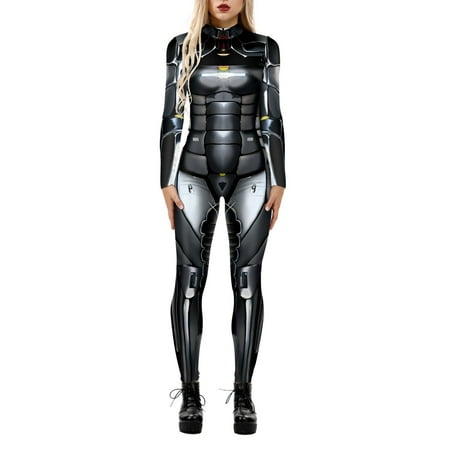 Womens Jumpsuits Summer Skeleton Robot 3D Printing Bodysuit Zipper Back Full Body Bodysuit Overalls Black M
Womens Jumpsuits Summer Skeleton Robot 3D Printing Bodysuit Zipper Back Full Body Bodysuit Overalls Black M