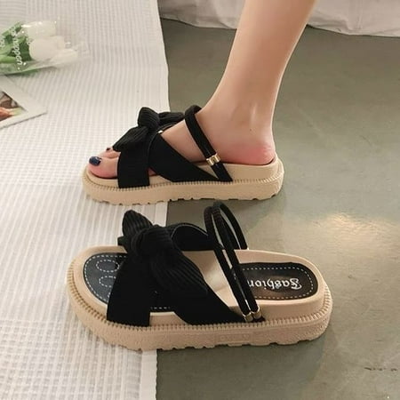New 2022 Sandals Lady Summer Fairy Style Fashion Student Thick Soled Roman Flat Shoes Indoor Slippers Slides Butterfly-knot
New 2022 Sandals Lady Summer Fairy Style Fashion Student Thick Soled Roman Flat Shoes Indoor Slippers Slides Butterfly-knot