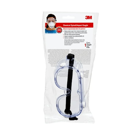 3M Chemical Splash/Impact Goggle 91252XC4-BT-3 1/Pack