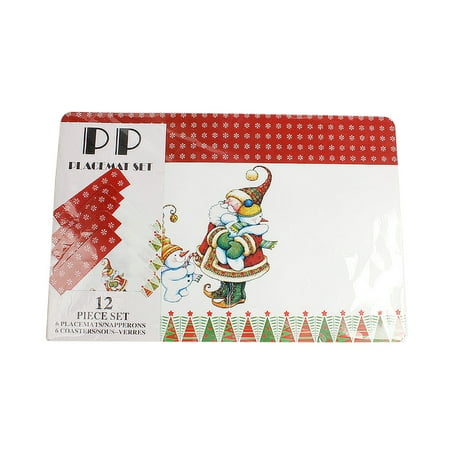 12pcs Waterproof Placemats Coasters Dining Table Mats Christmas Decoration for Kitchen Restaurant
12pcs Waterproof Placemats Coasters Dining Table Mats Christmas Decoration for Kitchen Restaurant