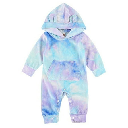 Newborn Infant Baby Girl Boy Tie Dye Ear Hooded Romper Jumpsuit Bodysuit Warm Clothes Outfit
Newborn Infant Baby Girl Boy Tie Dye Ear Hooded Romper Jumpsuit Bodysuit Warm Clothes Outfit