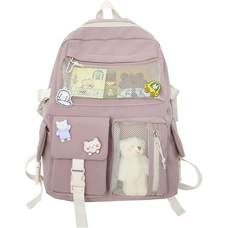 CoCopeaunt Kawaii Backpack with Cute Pin Accessories Plush Pendant Kawaii School Backpack Cute Aesthetic Backpack
CoCopeaunt Kawaii Backpack with Cute Pin Accessories Plush Pendant Kawaii School Backpack Cute Aesthetic Backpack