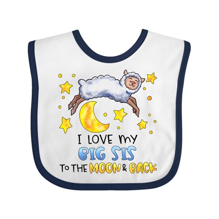 Inktastic I Love my Big Sis to the Moon and Back Cute Sheep Gift Baby Boy or Baby Girl Bib
Inktastic I Love my Big Sis to the Moon and Back Cute Sheep Gift Baby Boy or Baby Girl Bib