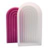 FTjfrsbc 3D Rainbow Bridge Nonstick Silicone Muffin Candle Mold Soaps Cake Mould (C)