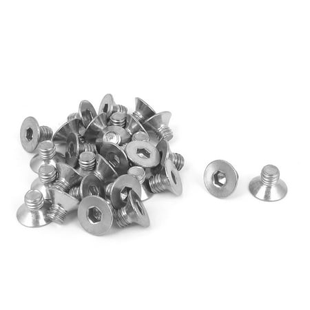 Uxcell M6 x 8mm 304 Stainless Steel Hex Socket Countersunk Flat Head Screw Bolts (30-pack)
Uxcell M6 x 8mm 304 Stainless Steel Hex Socket Countersunk Flat Head Screw Bolts (30-pack)